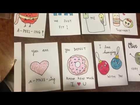 DIY Pun Cards, Funny love cards, Valentine's cards tutorial