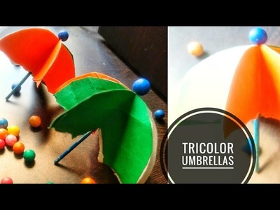 DIY Republic day Decorations| Tricolor Umbrella| Kids Decor| Easy DIY tutorial