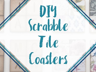 DIY Scrabble Tile Coasters