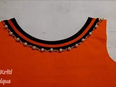 DIY Simple and Latest Boat Neck Design Cutting and Stitching