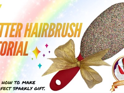 DIY: Simple Glitter Hair Brush Tutorial.
