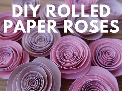 DIY Spiral Rolled Paper Roses Tutorial | Paper Flowers