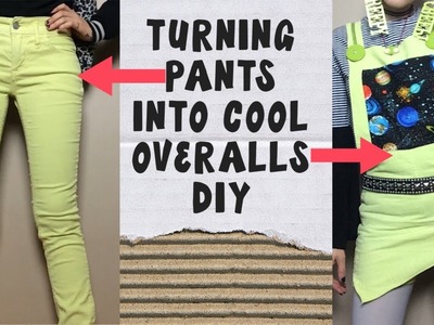 DIY Turning Pants Into Overall Shorts!