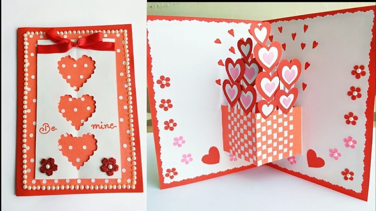 DIY Valentine Pop Up Card.How to make Pop Up Card for Valentine