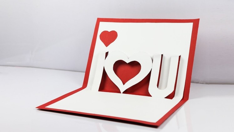 DIY Valentine’s Day POP-UP Card: Handmade Greeting Card (very easy)