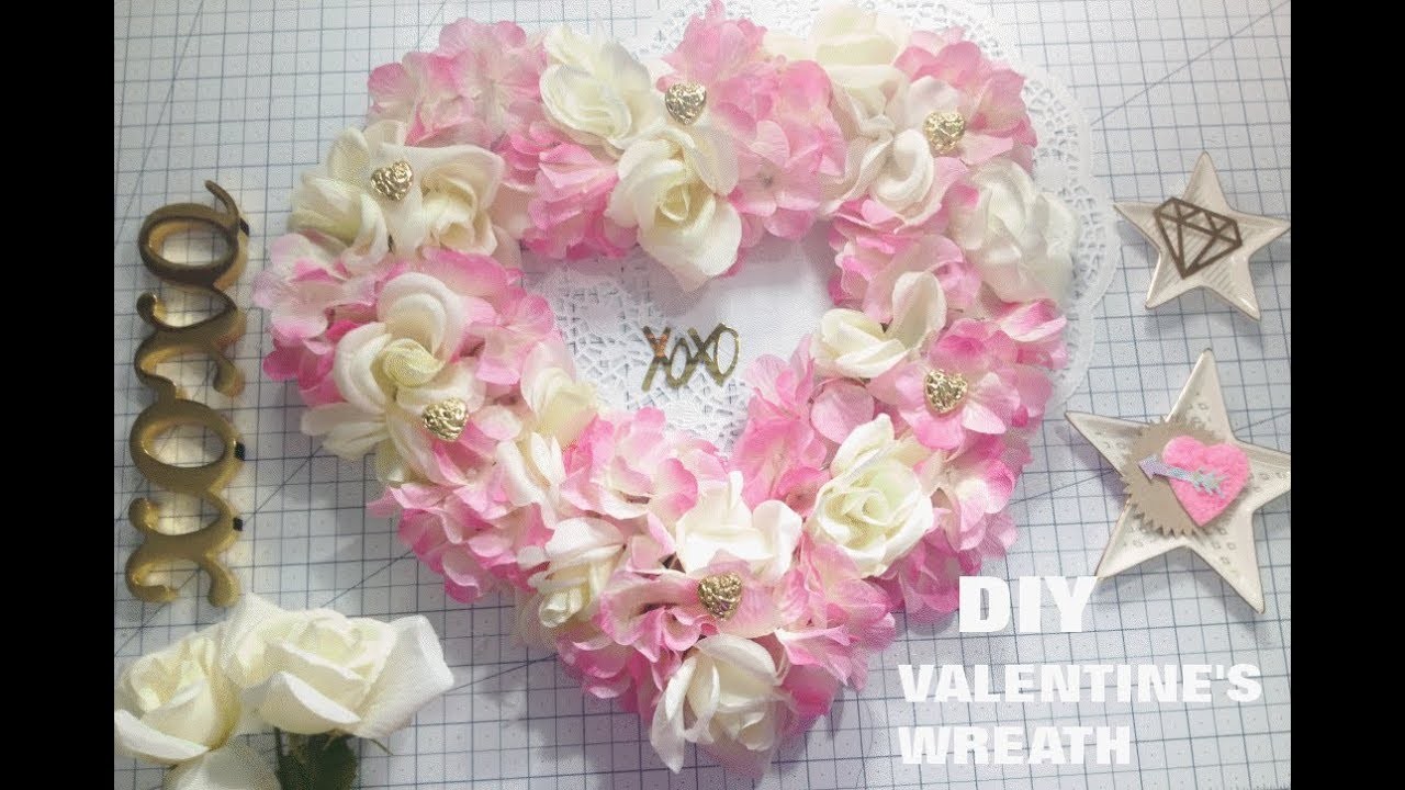 DIY Valentine's Day Room Decor I $8 Valentine's Wreath Tutorial