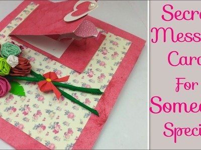 DIY Valentine's Day Secret Message Card,Pop Up Valentine Cards Handmade Gifts, Love Greeting Cards