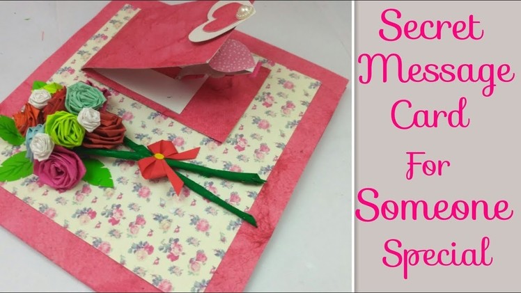 DIY Valentine's Day Secret Message Card,Pop Up Valentine Cards Handmade Gifts, Love Greeting Cards