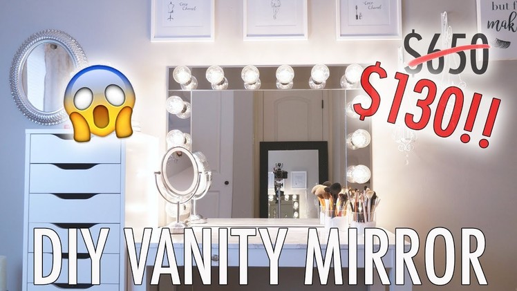 DIY: VANITY MIRROR ON A BUDGET! Luxe for Less!