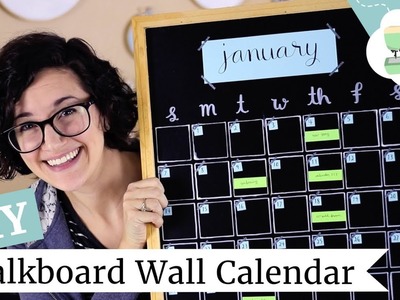DIY Wall Calendar - How To Make a Chalkboard Monthly Planner | @laurenfairwx