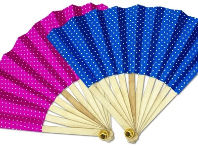 Easy Folding Paper Fan Making | How to Make Japanese Fan | Kids Craft Idea