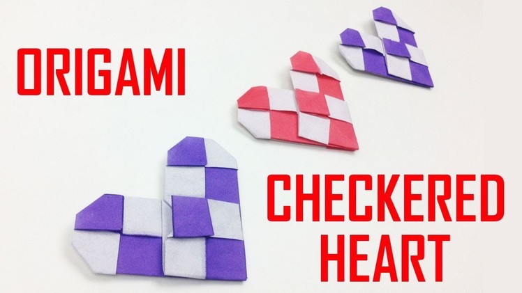 Easy Origami Checkered Heart ❤️ for Valentine - EasyCrafts DIY | Valentine's Day Crafts & Gifts