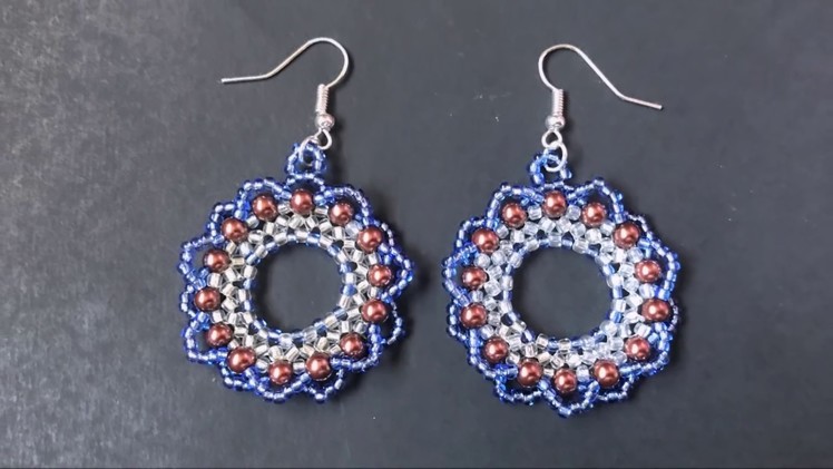 Elegant Party Beaded Earring Tutorial, DIY