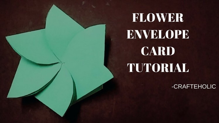Flower envelope card tutorial | diy birthday card