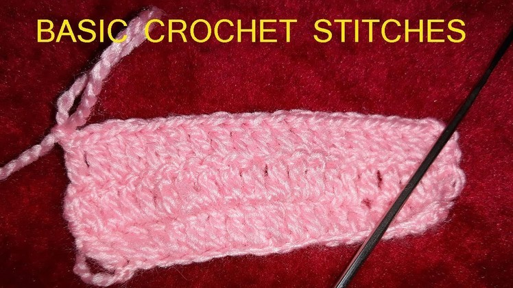 Handwork.Basic Crochet Stitches Tutorial For Beginners#68