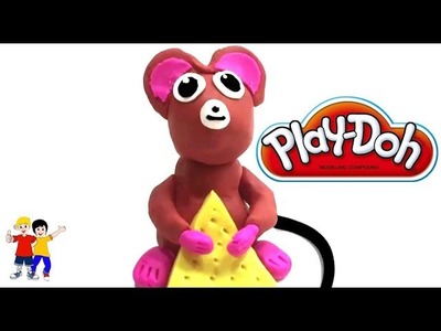 How Make Mouse with play doh to Learn colors for Kids Diy play doh tutorial for Children