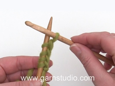 How to cast on using a crochet hook and a knitting needle