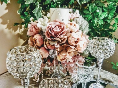 How to| DIY Spring Blush Pink Victorian Wedding Centerpieces????| DIY Quinceanera✨| DIY Home Decor