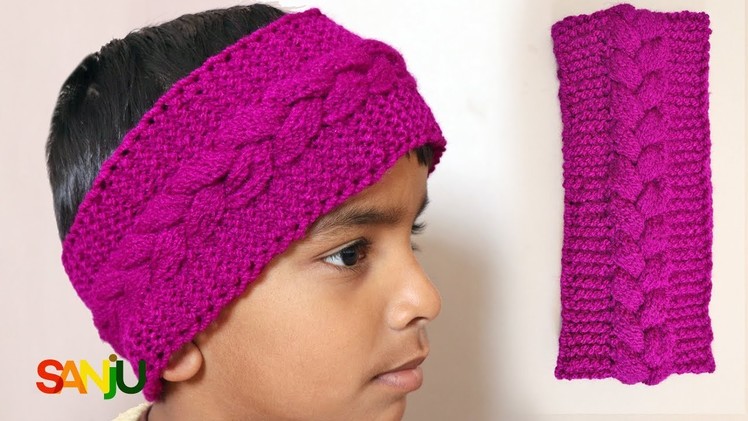 How to knit a cable knitting pattern headband