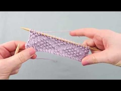 How to knit Embossed Diamond Stitch