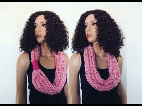 How to Knit Phans Cowl Necklace Pattern #619│by ThePatternFamily
