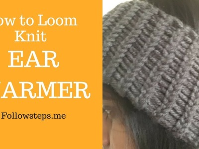 How to Loom Knit Ear Warmer