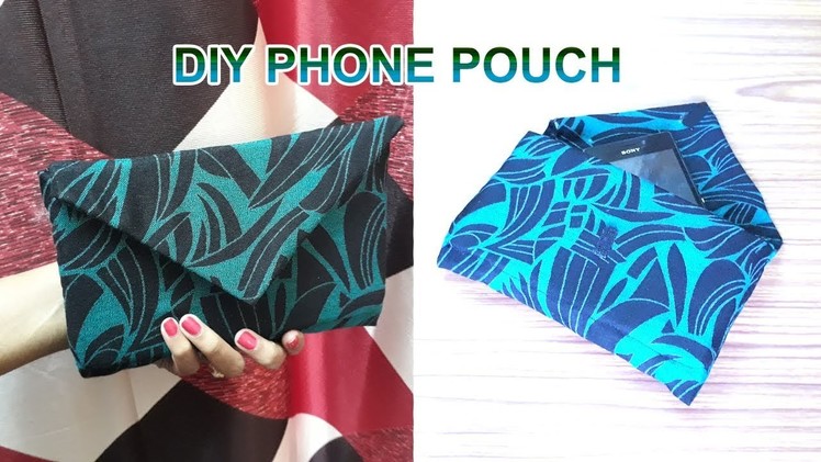 How to make a mobile phone pouch with leftover fabric | DIY | Niya Kumar