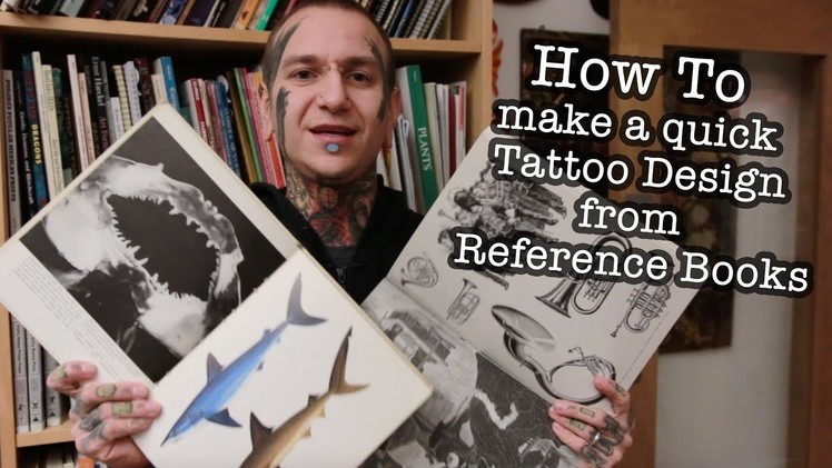 How to make a quick Tattoo Design from Reference Books