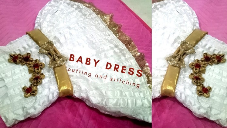 How to make Baby Frock. Baby Dress. Princes Barbie Party wear dress. cloth,cutting and stitching,diy