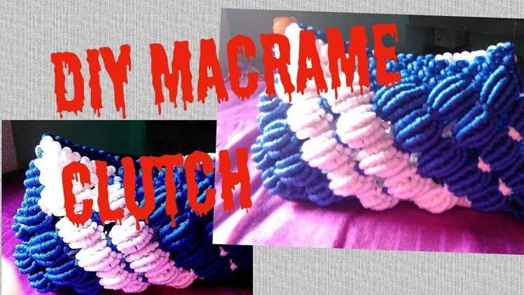 HOW TO MAKE BEAUTIFUL MACRAME CLUTCH BAG. MACRAME PURSE.easy and simple. 