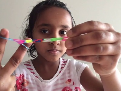 How to Make Bracelet using Rubber bands - Darshana