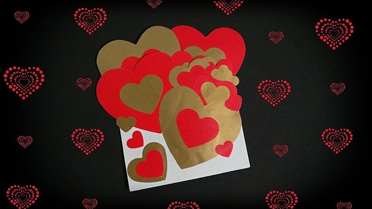 How to make card for Valentine's Day | Valentine card making idea | Diy card
