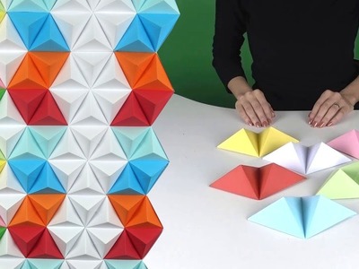 How to Make Colorful 3D Wallpaper from Paper