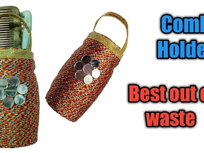 How to make Comb Holder at home|| Multipurpose Storage || Best Out of Waste