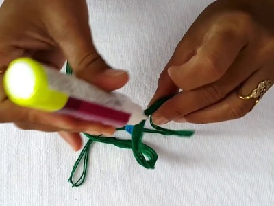 How to make cotton thread dori  for necklace at home