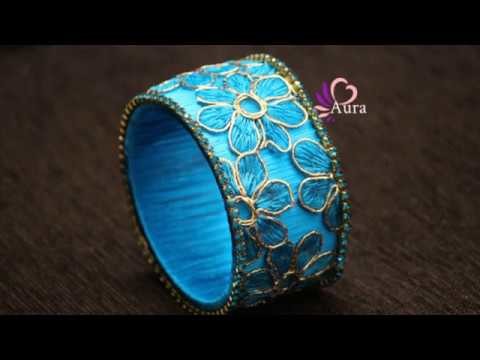 How to make Designer Bangle using Netted Cloth