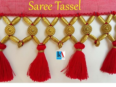How to make designer saree kuchu. tassels ||  Easy way to make saree kuchu bridal