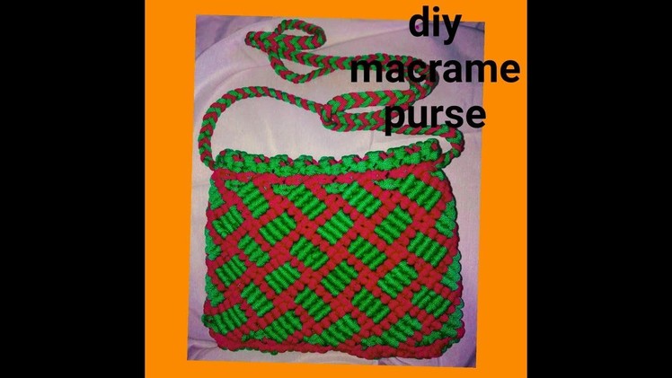 How to make macrame handbag # design 14