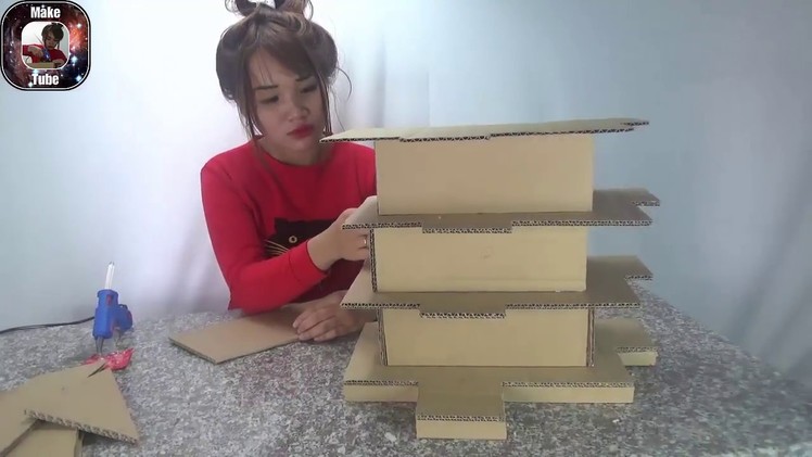 How to Make Paper house building - DIY at home (Beautiful & Easy way)