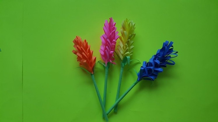 How to make paper lavender flowers - Simple and easy DIY tutorial