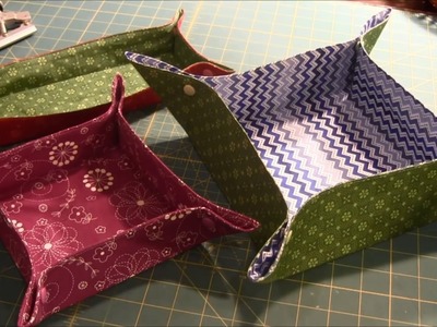 How to Sew a DIY Fabric Basket or Fabric Tray