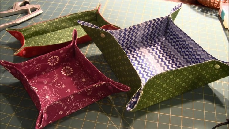How to Sew a DIY Fabric Basket or Fabric Tray