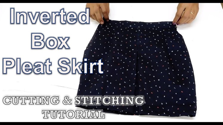 Inverted Box Pleat Skirt | How To Sewing Tutorial | Diy