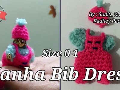 Kanha Ji Bib Dress (Crochet) (Size 0 to 1) Radhey Radhey