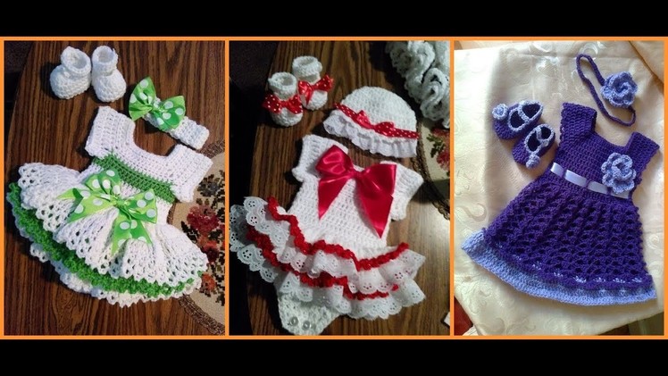 Latest crochet baby dress\crochet baby outfit\baby clothes 2017-2018