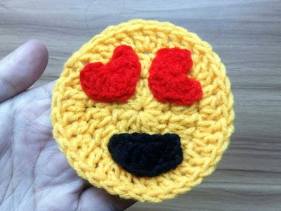 ???? Love Emojis ♥ Fall in love ♥ Valentine Emojis Crochet ♥ Smiling Face With Heart-Eyes