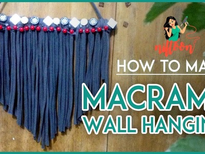 Macrame Knot Wall Hanging From T-shirt Yarn (Niftoon's DIY  2018)