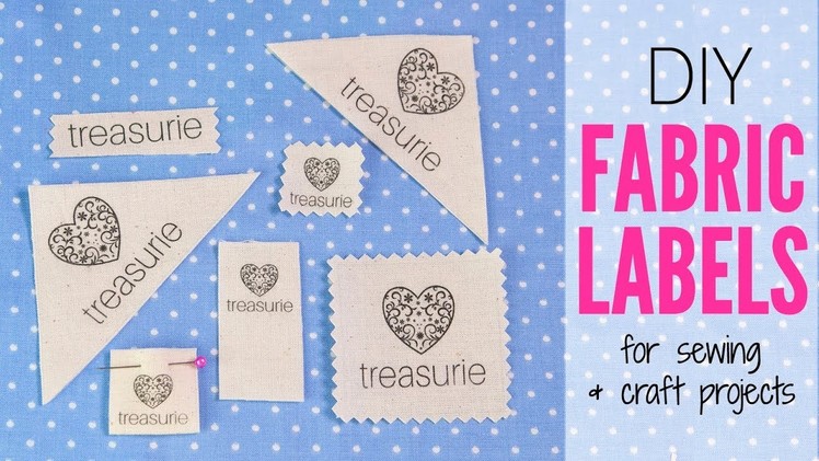 Make your own Clothing Labels: DIY Fabric Labels