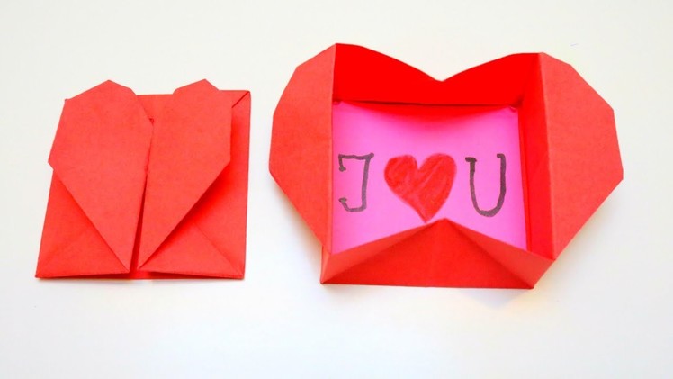 Origami Heart Box | Valentine's Day Crafts | EMMA DIY #17