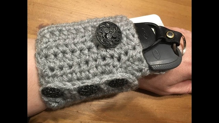 Pocket Wristband Crochet Tutorial